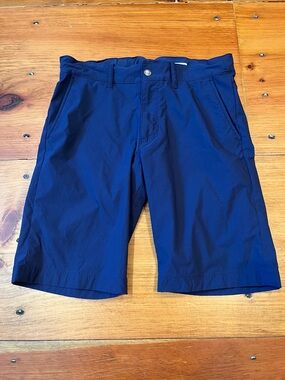CREWCUTS 16 Navy Blue Stanton Tech Shorts Adj Waistband